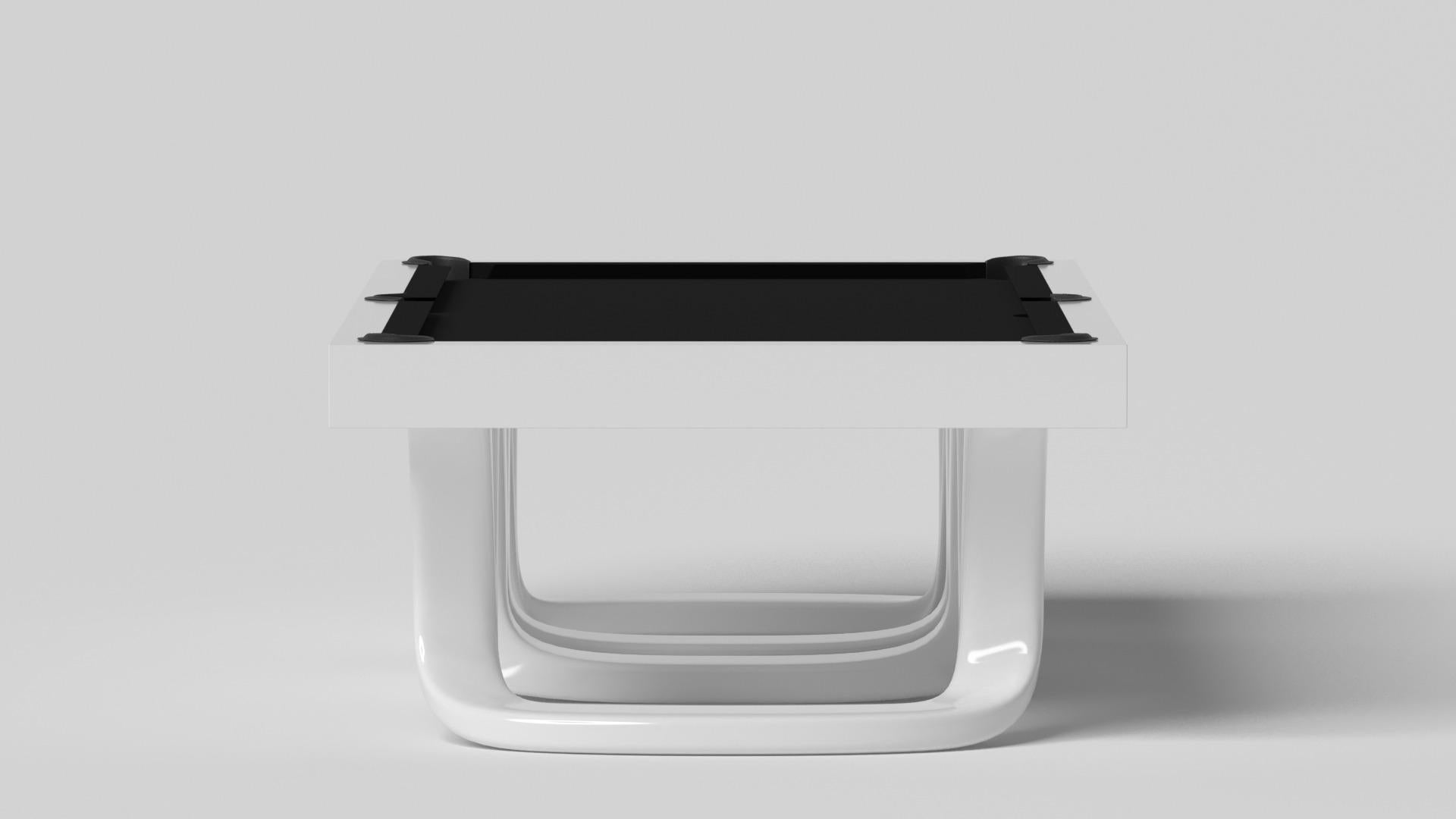 Elevate Customs Mesa de billar Draco / Blanco Pantone macizo en 8,5' - Made in USA Moderno en venta