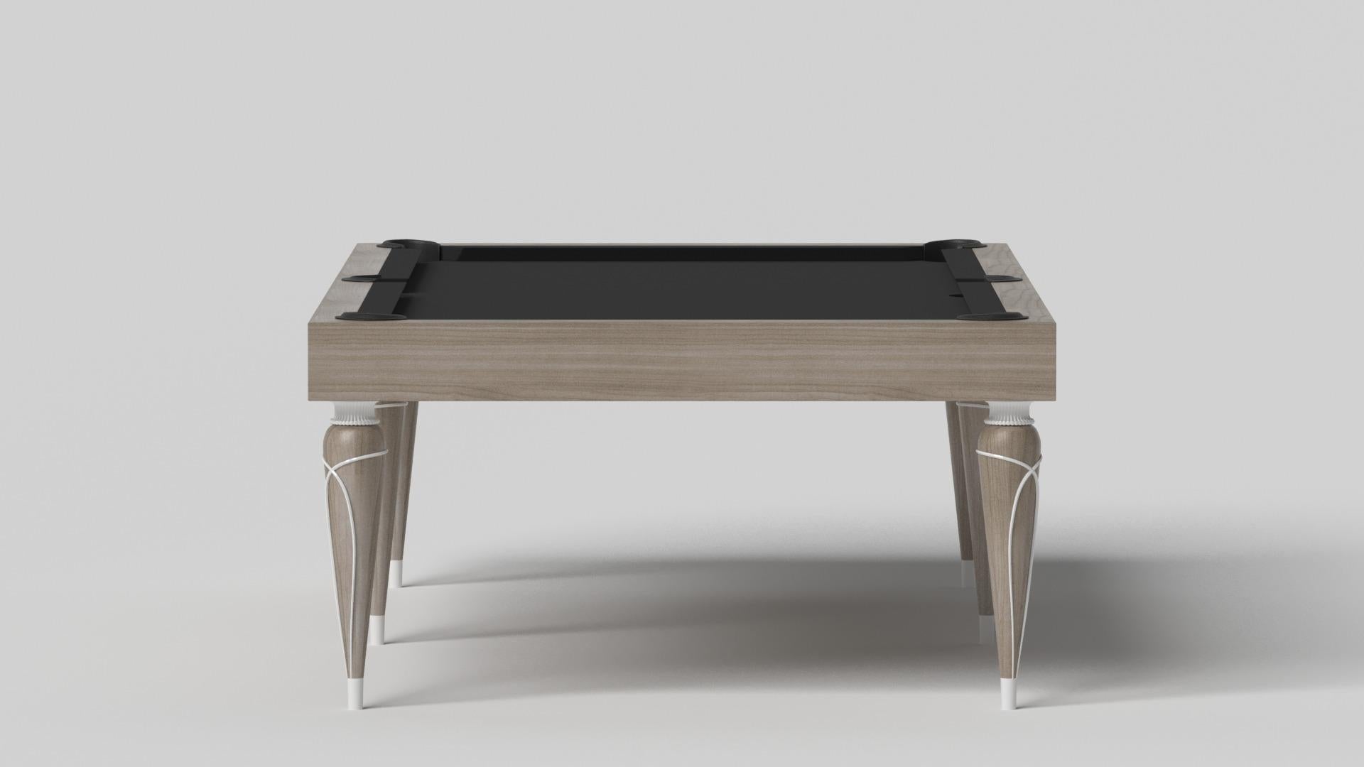 Modern Elevate Customs Don Pool Table / Solid White Oak Wood in 7'/8' - Made in USA For Sale