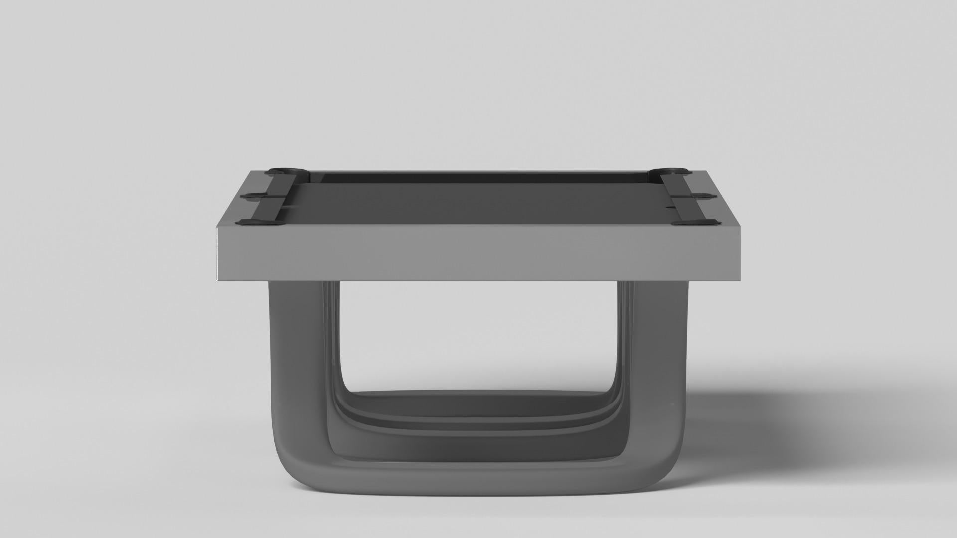 Elevate Customs Mesa de billar Draco / Acero inoxidable Metal en 8,5' - Made in USA Moderno en venta