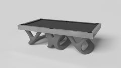 Elevate Customs Draco Pool Table / Stainless Steel Metal in 9' - Made in USA