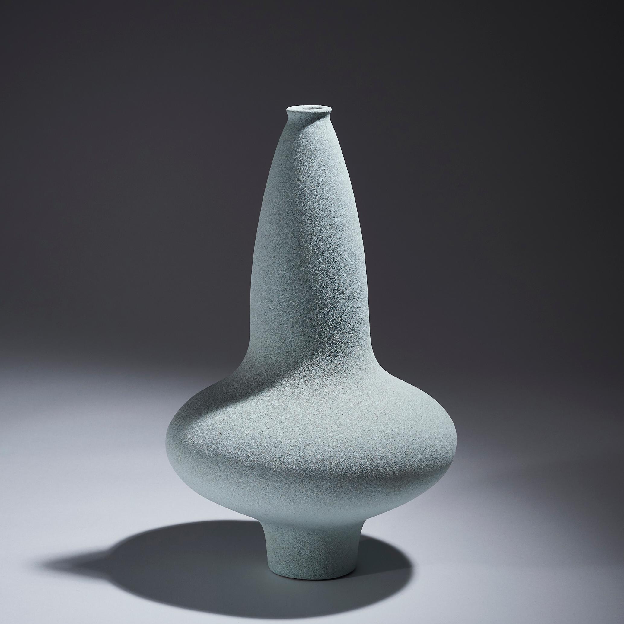 Blue Unique Vase, Turi Heisselberg Pedersen  In Excellent Condition For Sale In New York, NY