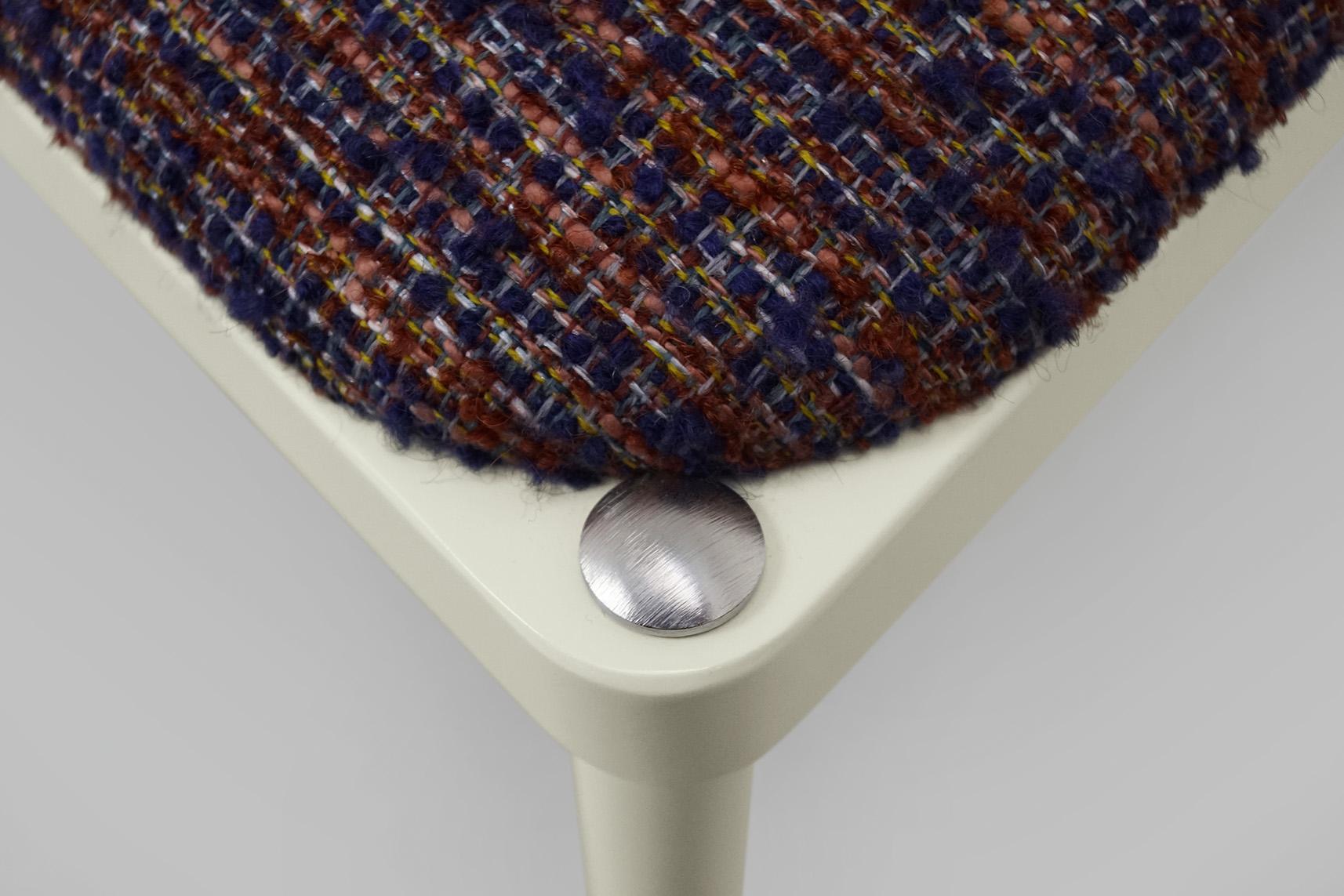 Machine-Made ‘Balzaretti’ Chair in Colorful Textured Fabric, Alpaca, Wool and Mohair For Sale