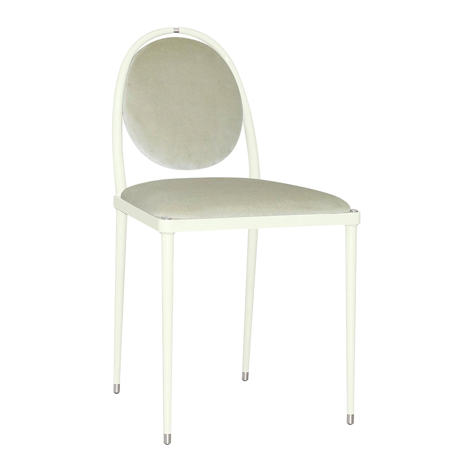 ‘Balzaretti’ Chair in Mint Green Velvet For Sale