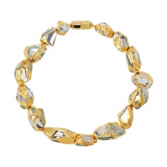 BAM Necklace in 24K Gold-Plated Metal
Hand-Faceted Mirror by Marion Fillancq