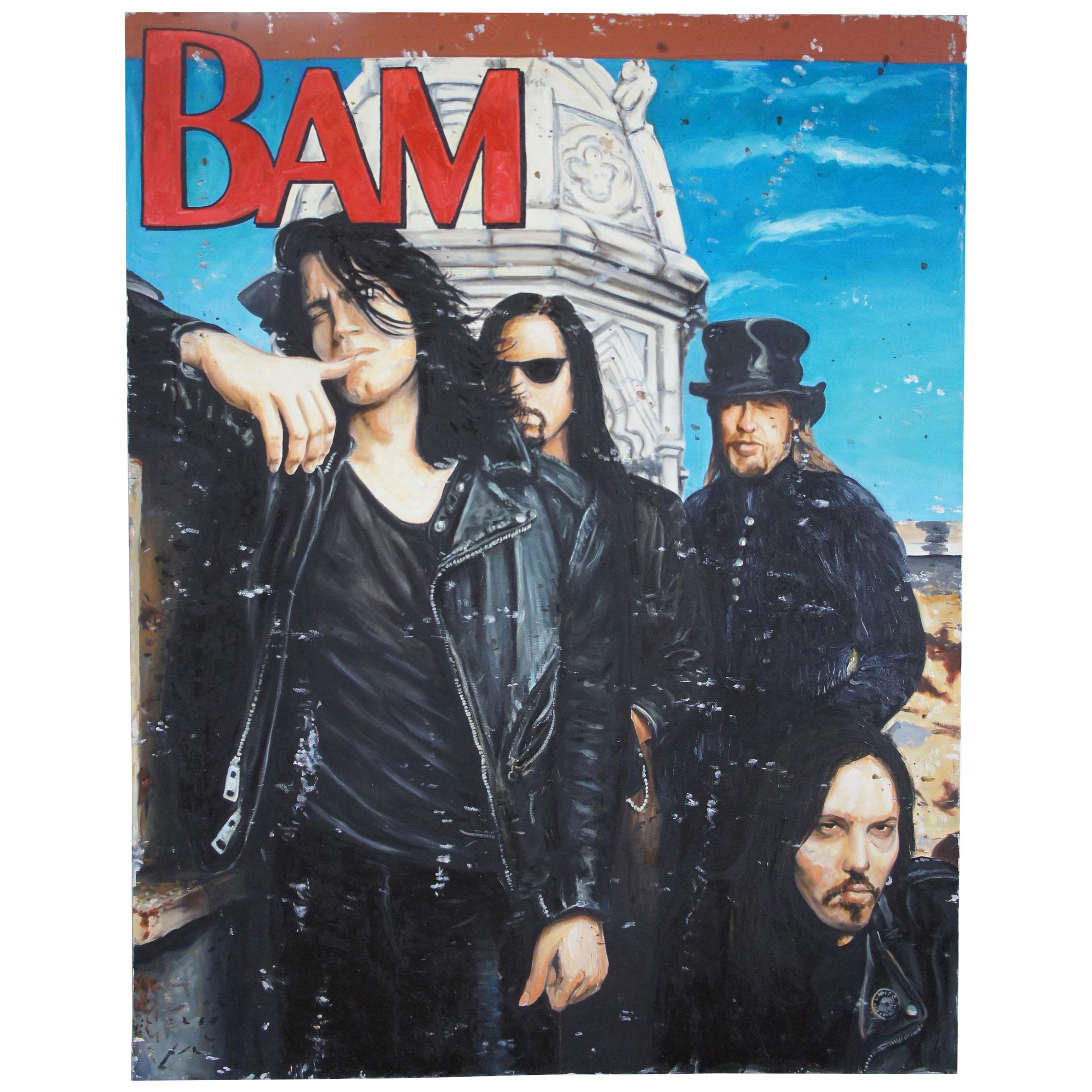 Bam Oil Painting by Kathleen Sullivan Realism Portrait Rock Band Artwork For Sale