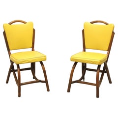 Vintage BAM-TAN 1960's Rattan Dining Side Chairs - Pair B
