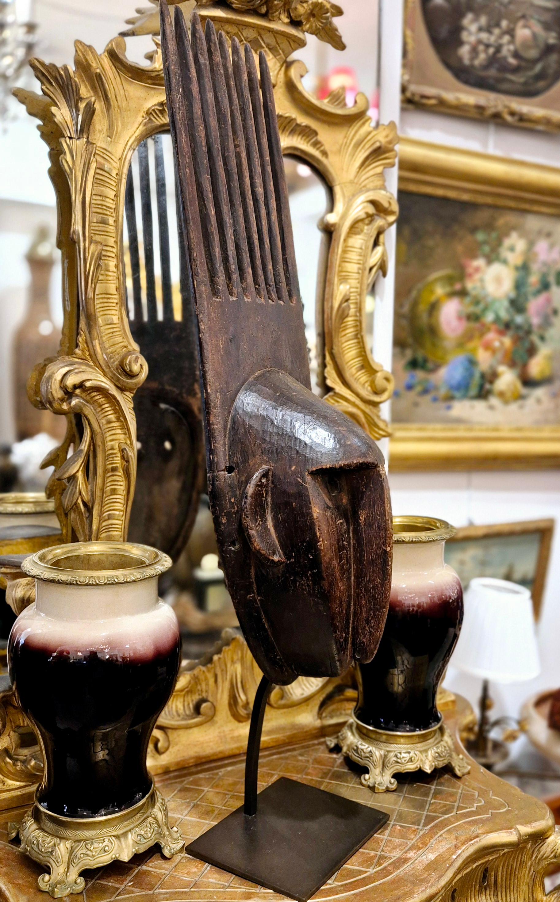 Metà XX secolo Maschera Bamana N'tomo, Mali, XX secolo in vendita