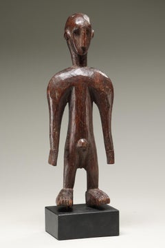 Bambara Standing Male Figure Powerful Shoulders Mali Africa