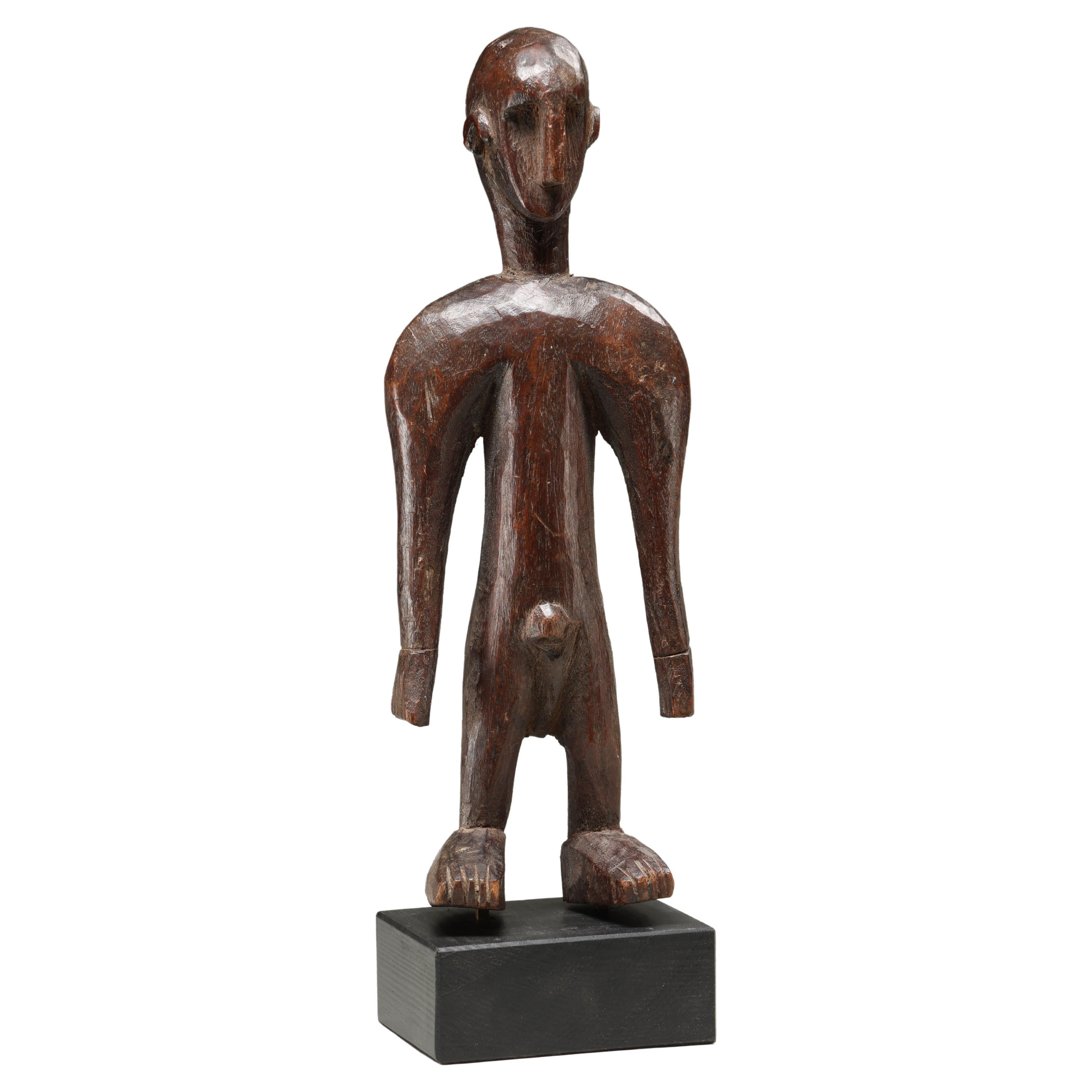 Bambara De Pie Figura Masculina Hombros Potentes Malí África