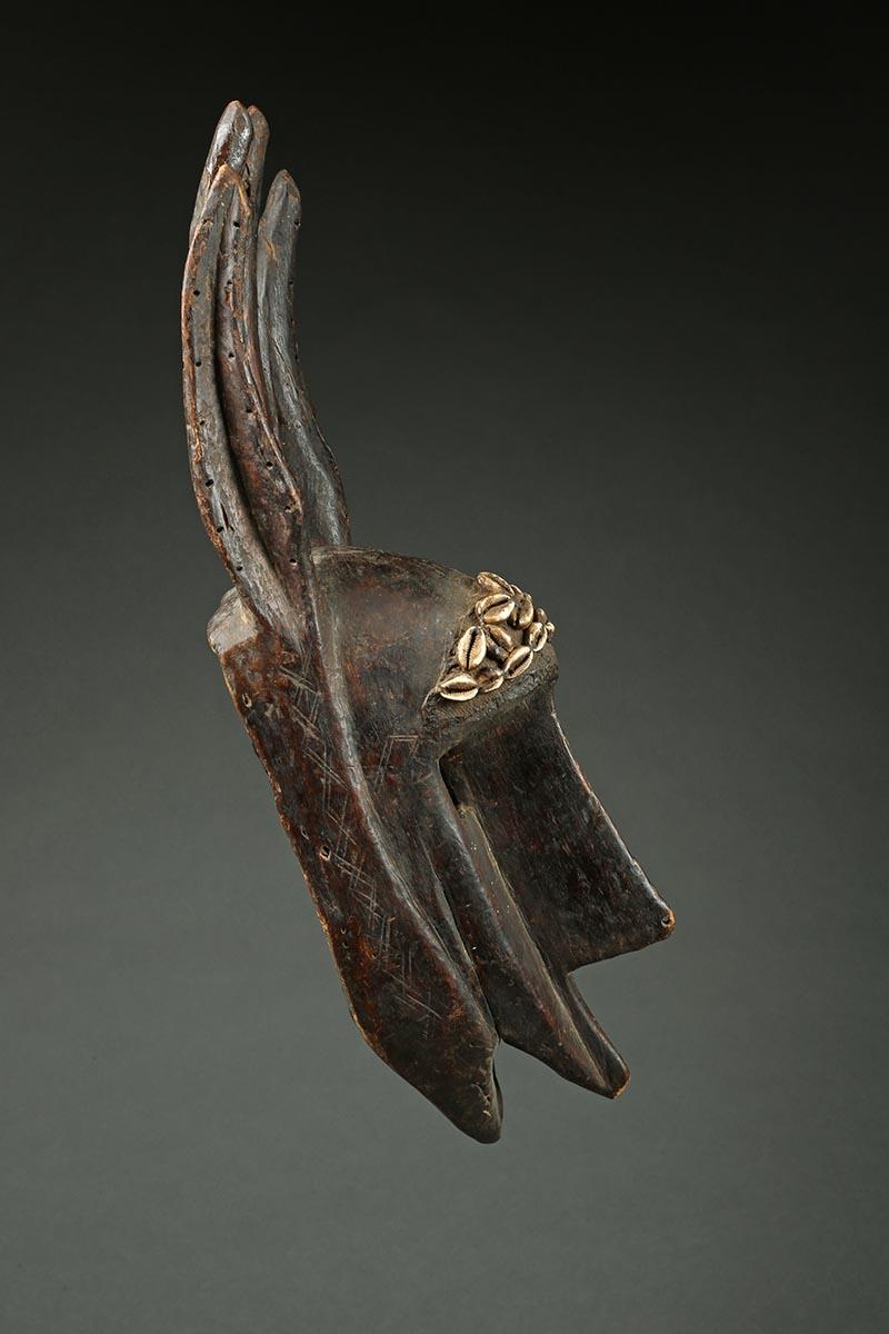 Bambara Stylized Antelope Human Wood Mask, Early 20th Century, Mali, Africa For Sale 2