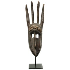 Bambara Stylized Antelope Human Wood Mask, Early 20th Century, Mali, Africa