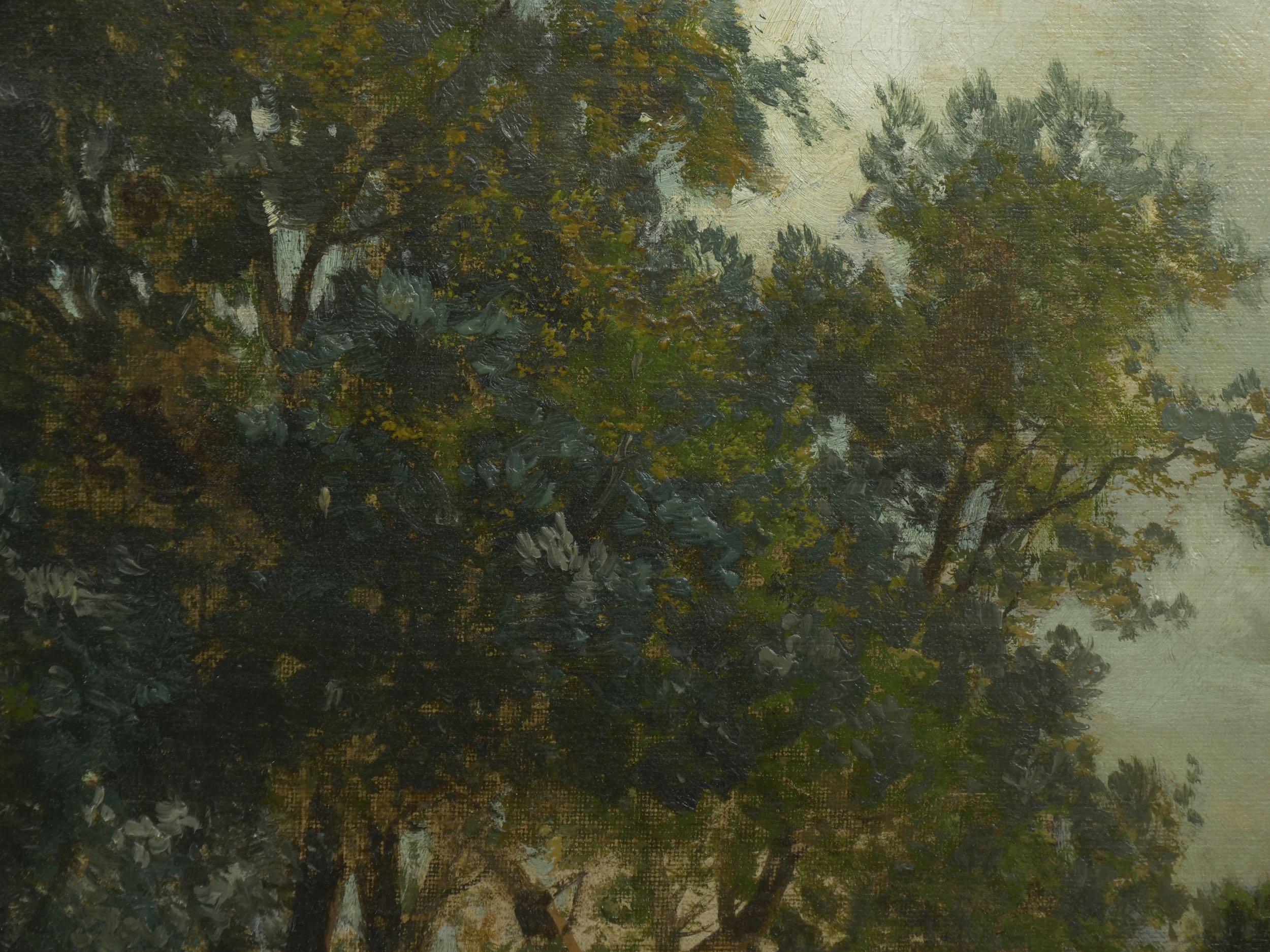 “Bamberg Bavaria” ‘1880’ Antique Landscape Painting by Carl Weber ‘American’ 6