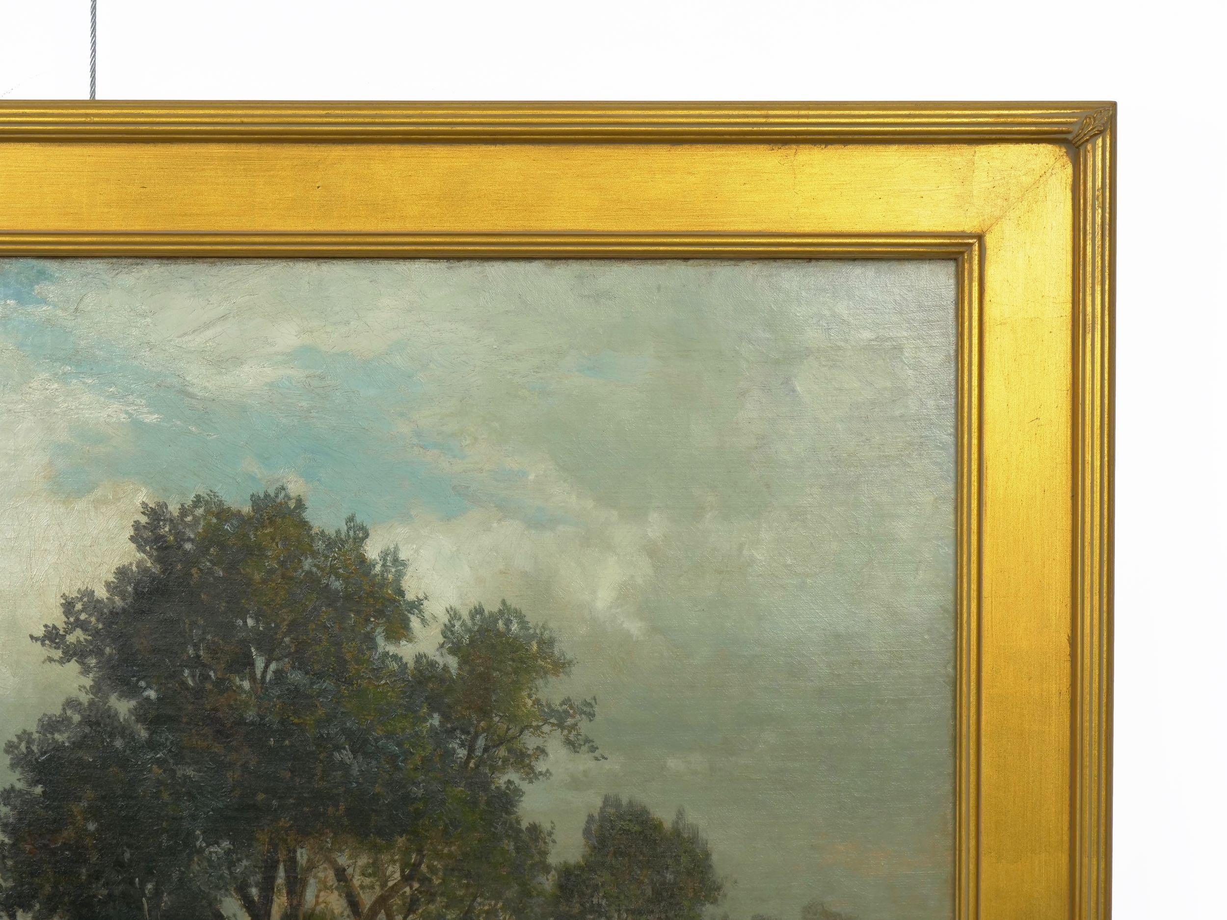 “Bamberg Bavaria” ‘1880’ Antique Landscape Painting by Carl Weber ‘American’ 10