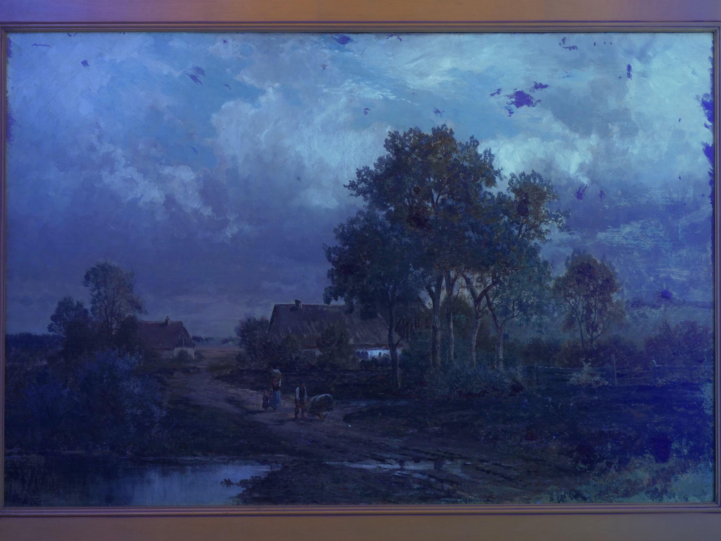 “Bamberg Bavaria” ‘1880’ Antique Landscape Painting by Carl Weber ‘American’ 13