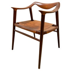Bambi Chair in Teak and Leather