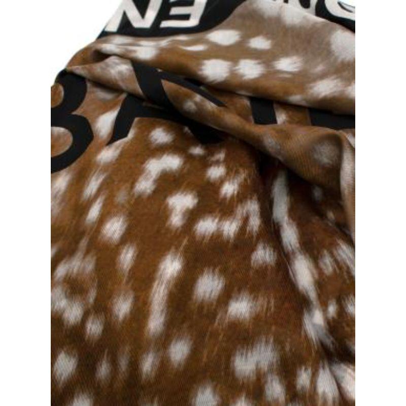 Bambi print silk-cotton shawl 2
