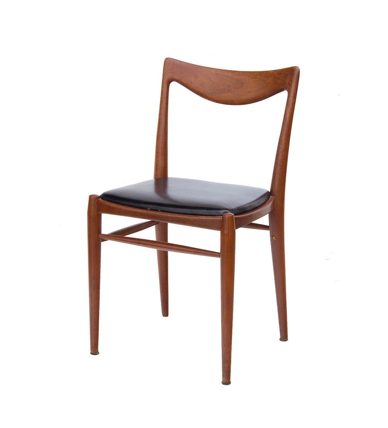 Scandinavian Modern Bambi Teak Dining Chair by Rolf Rastad + Adolf Relling for Gustav Bahus, Norway For Sale