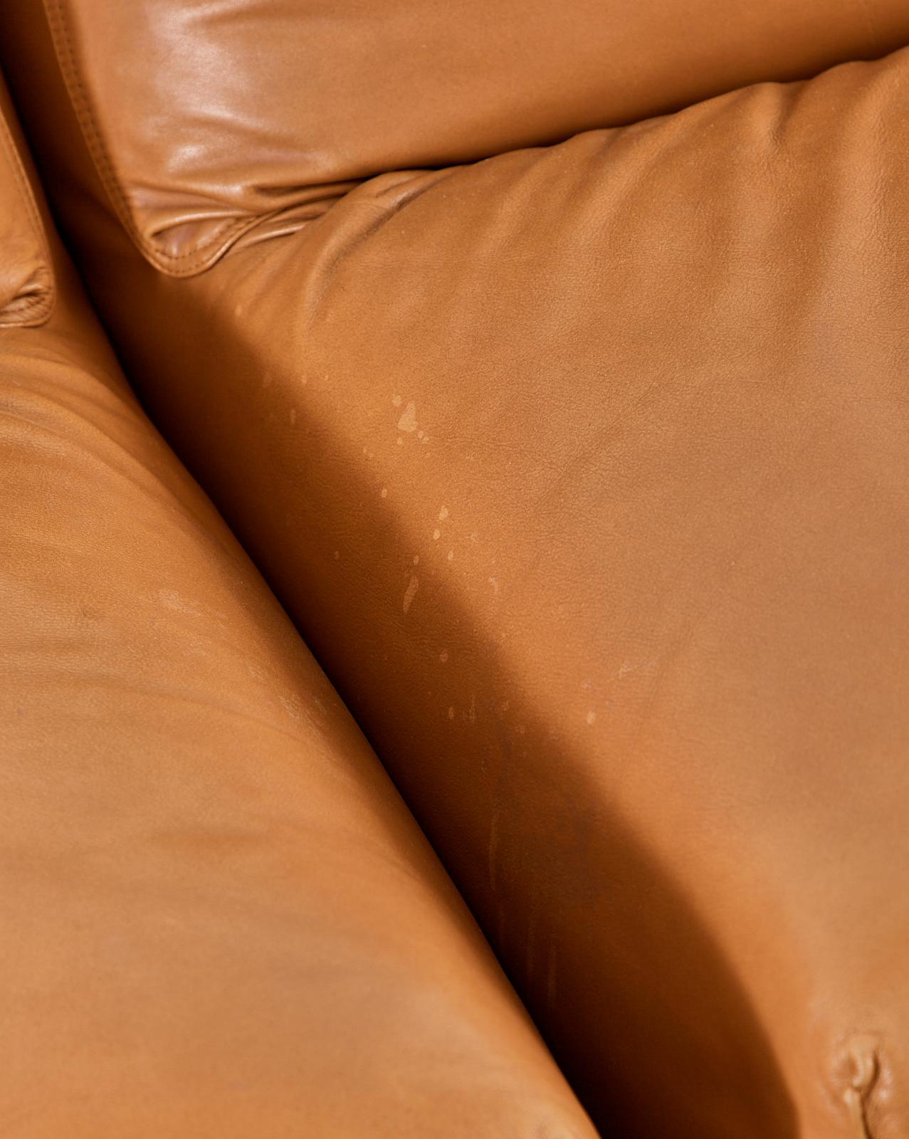 Bambole Leather Sectional Sofa by Mario Bellini for B + B Italia 9