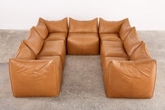 Bambole Leather Sectional Sofa by Mario Bellini for B + B Italia