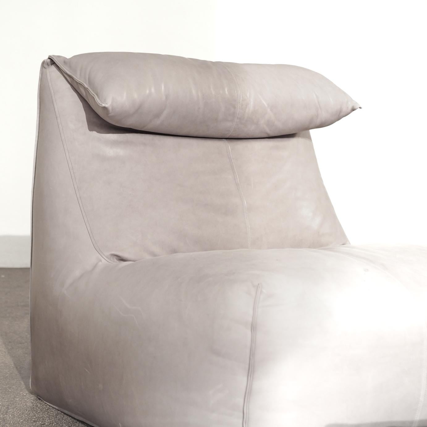 Bambole-Loungesessel von Mario Bellini für B&B Italia (Leder) im Angebot