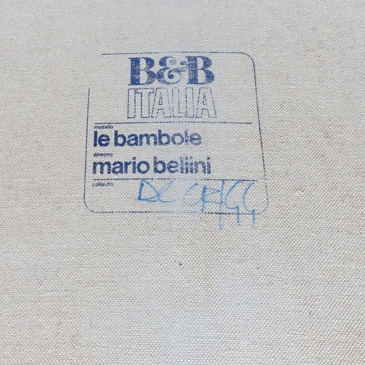 Bambole-Sofas von Mario Bellini für B&B Italia, 1980er Jahre im Angebot 9