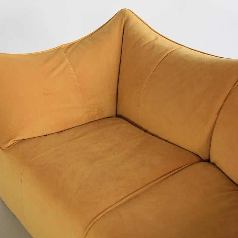 Velvet Bambole, Two-Seat Sofa by Mario Bellini
