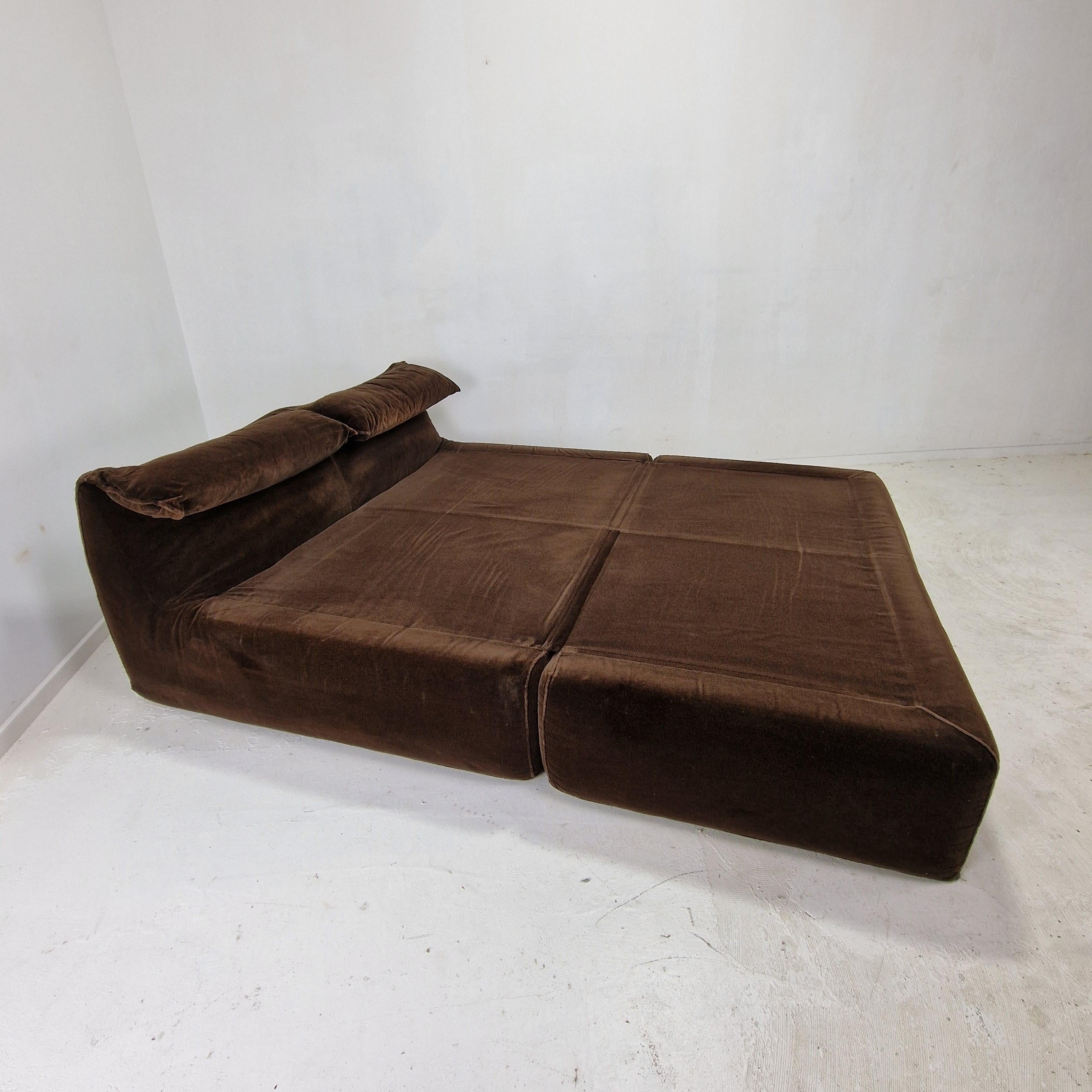 Letto Bamboletto o Daybed di Mario Bellini per B&B Italia, anni '70 In condizioni discrete in vendita a Oud Beijerland, NL