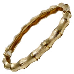 Vintage Bamboo 18k Gold Bracelet