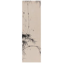 Bambou:: peinture à l'encre japonaise du 18e siècle par Cho Tosai