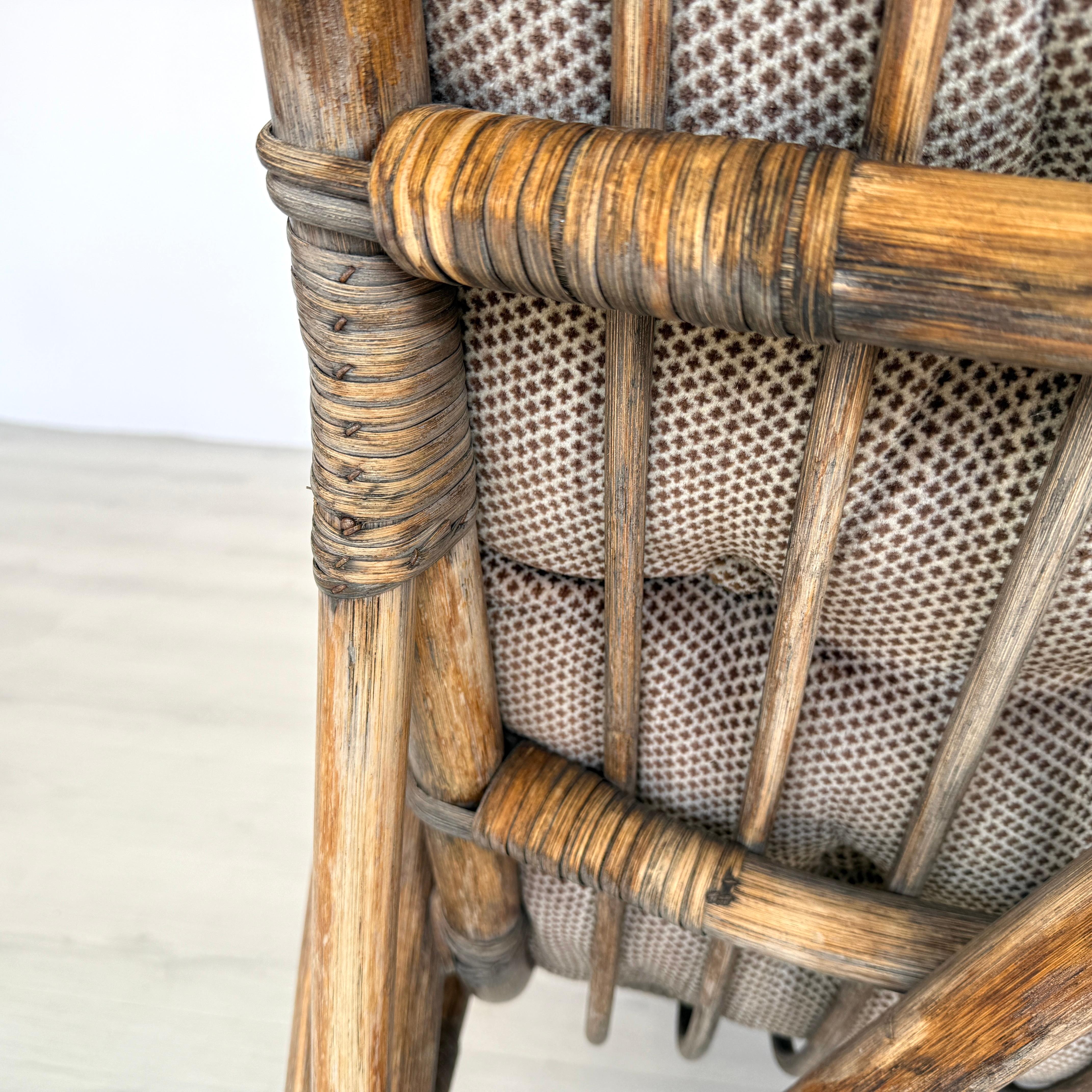 Bamboo 2-seat Sofa Manner of Rohe Noordwolde For Sale 3