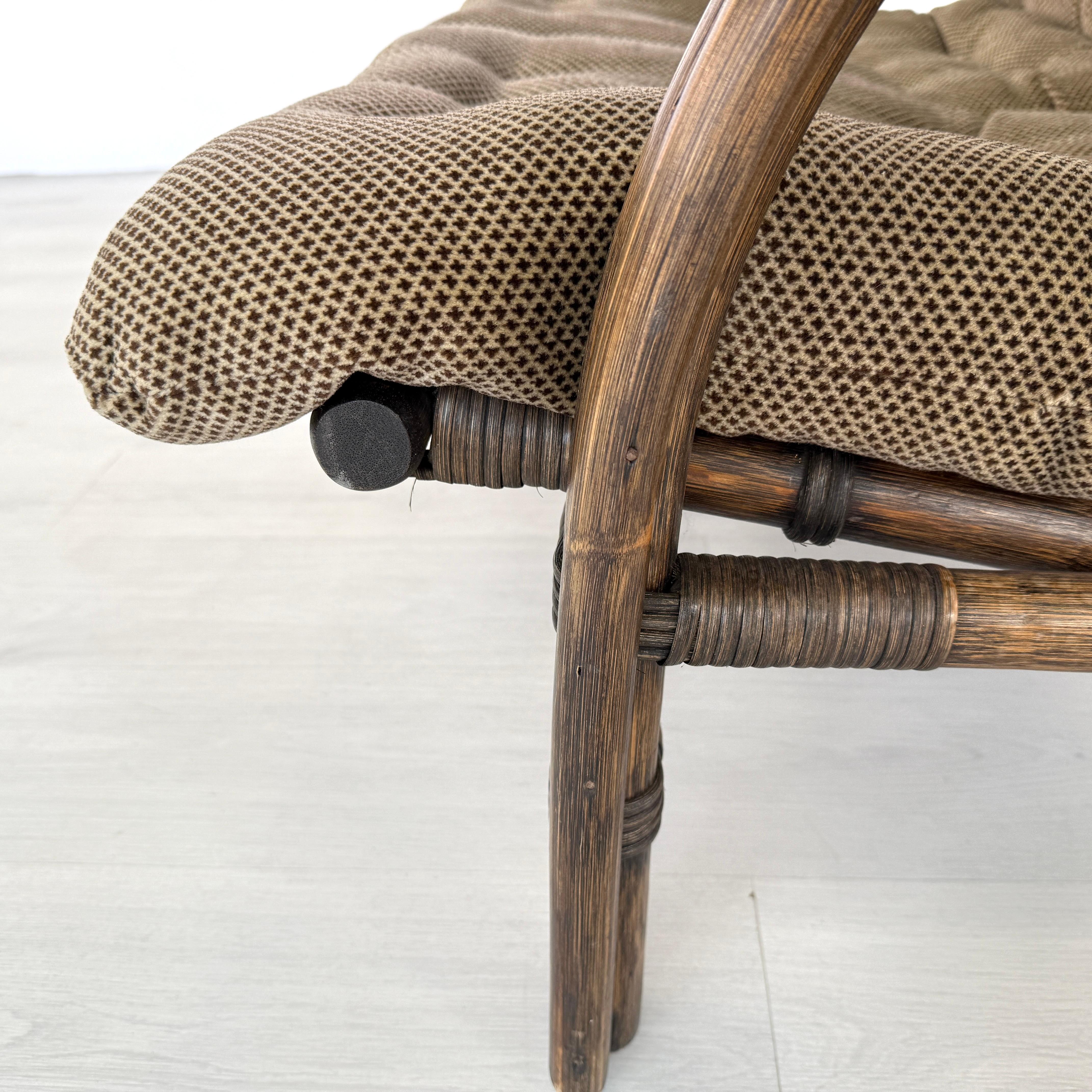 Bamboo 2-seat Sofa Manner of Rohe Noordwolde For Sale 4