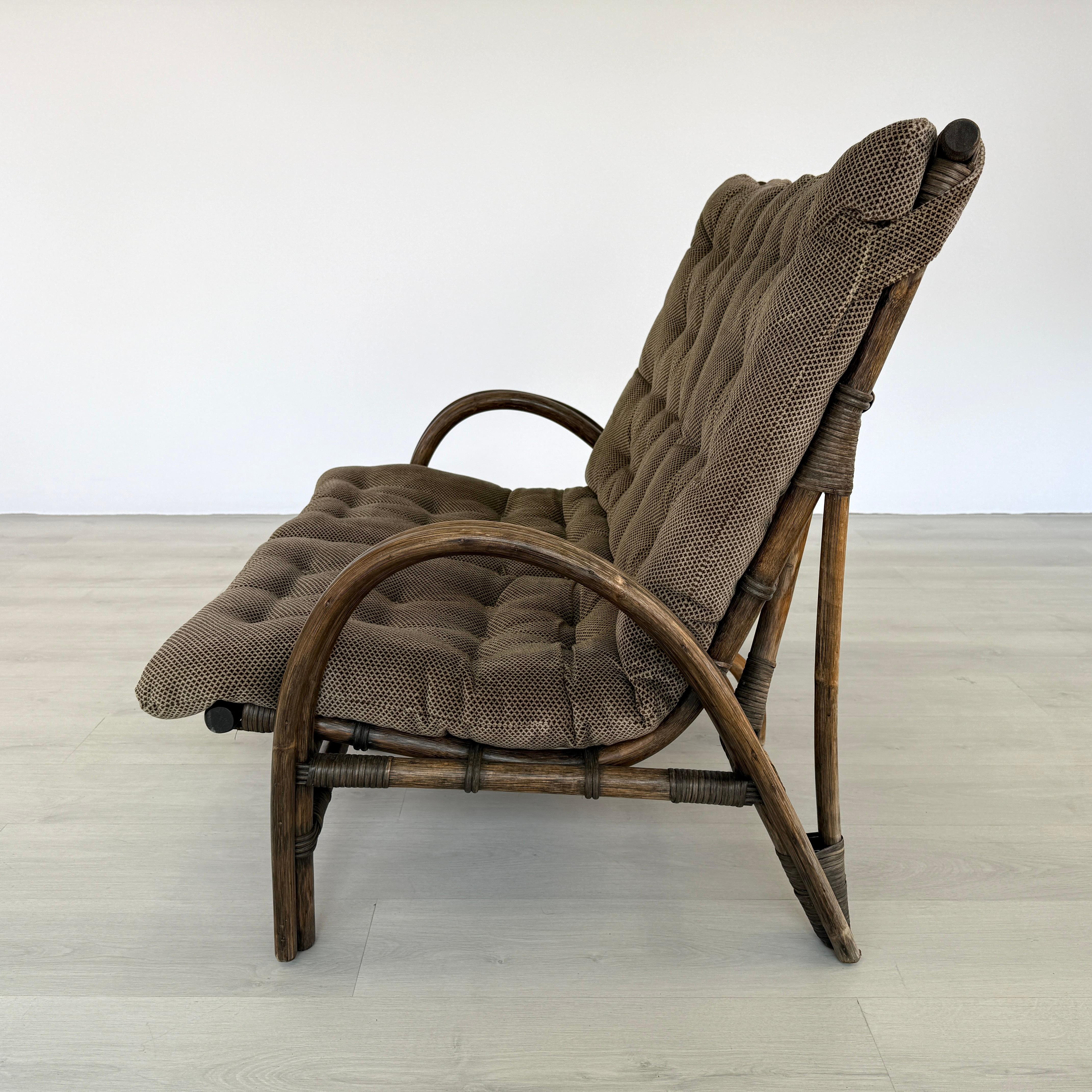 Dutch Bamboo 2-seat Sofa Manner of Rohe Noordwolde For Sale