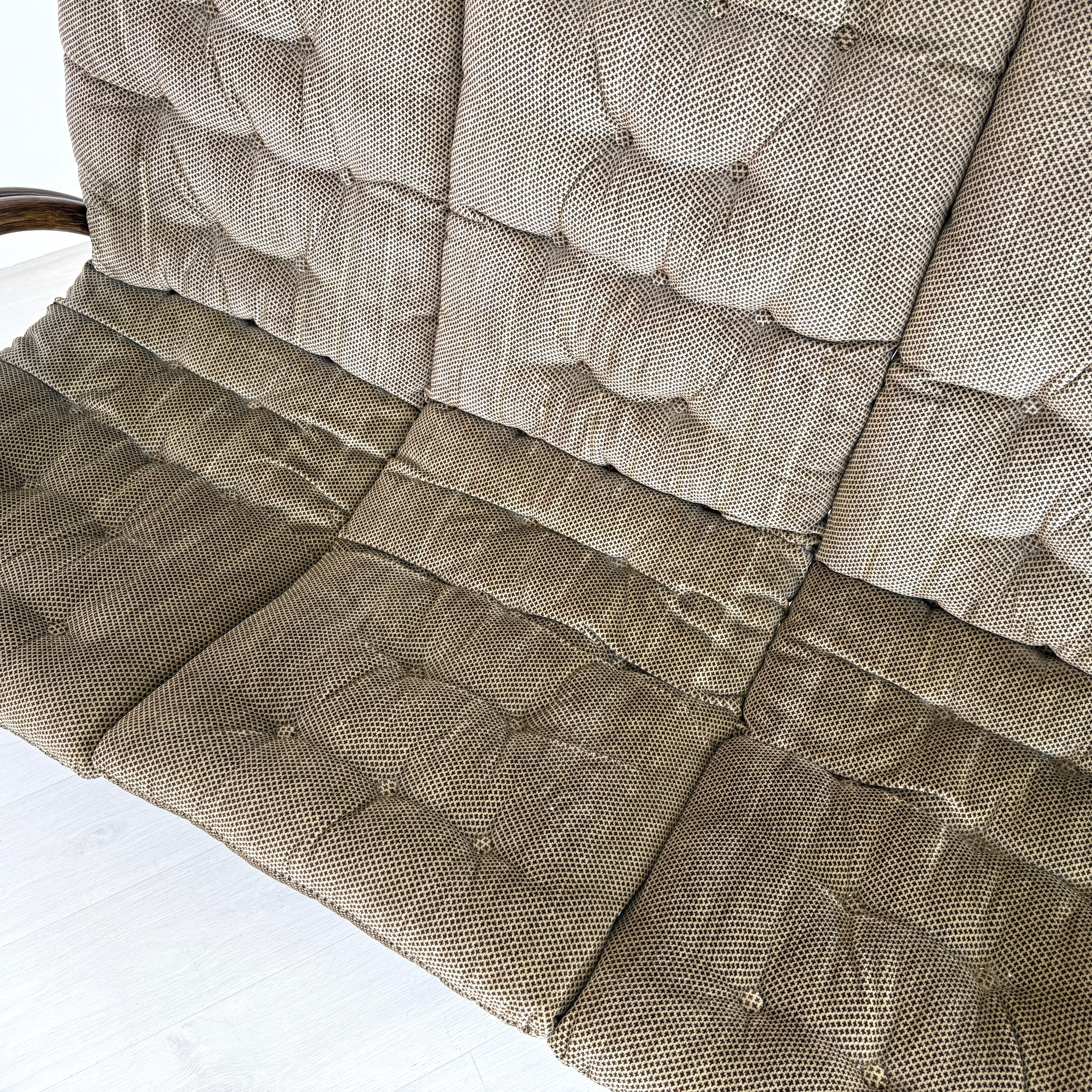Bamboo 3-seat Sofa Manner of Rohe Noordwolde For Sale 1