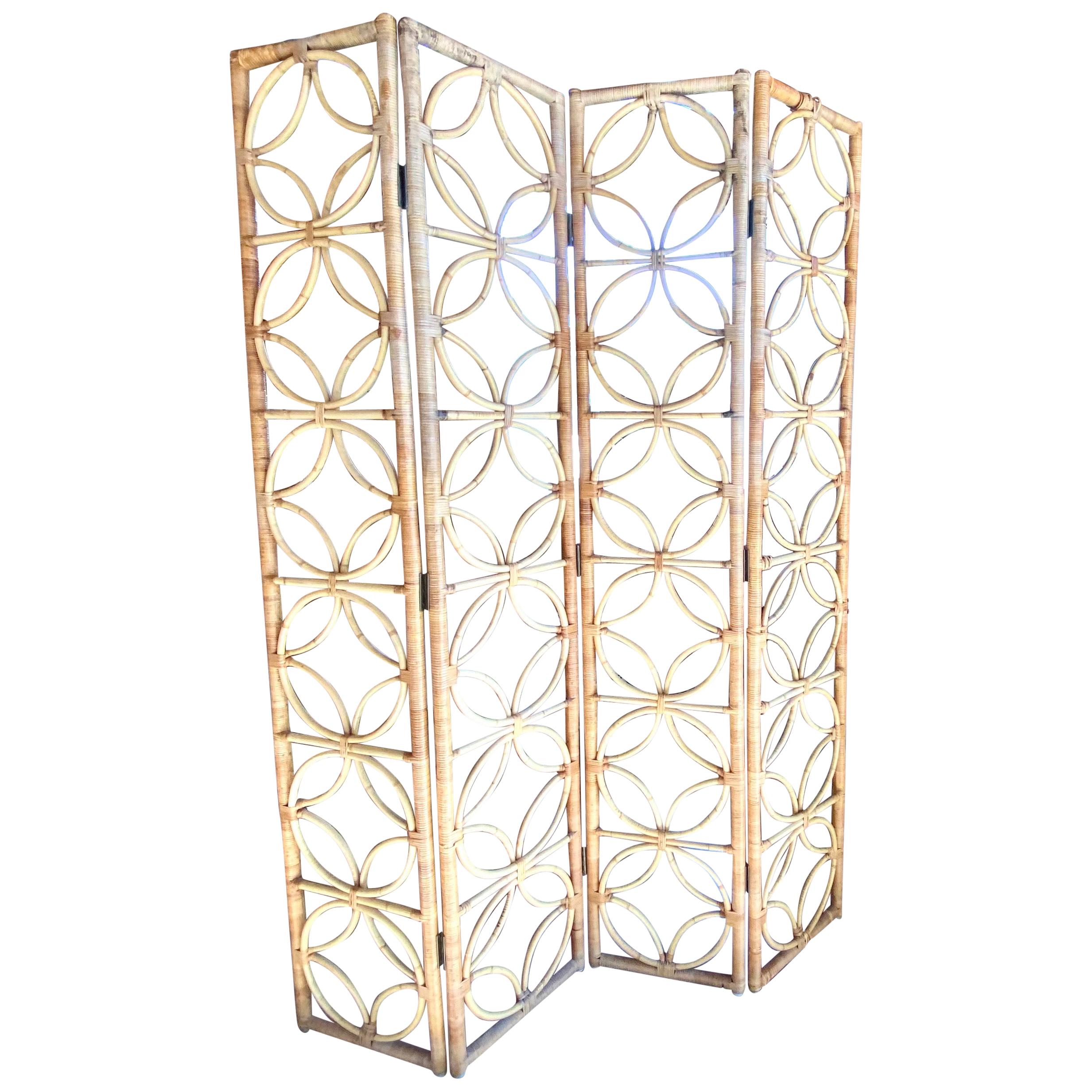 Bamboo 4-Panel Fold Screen Bielecky