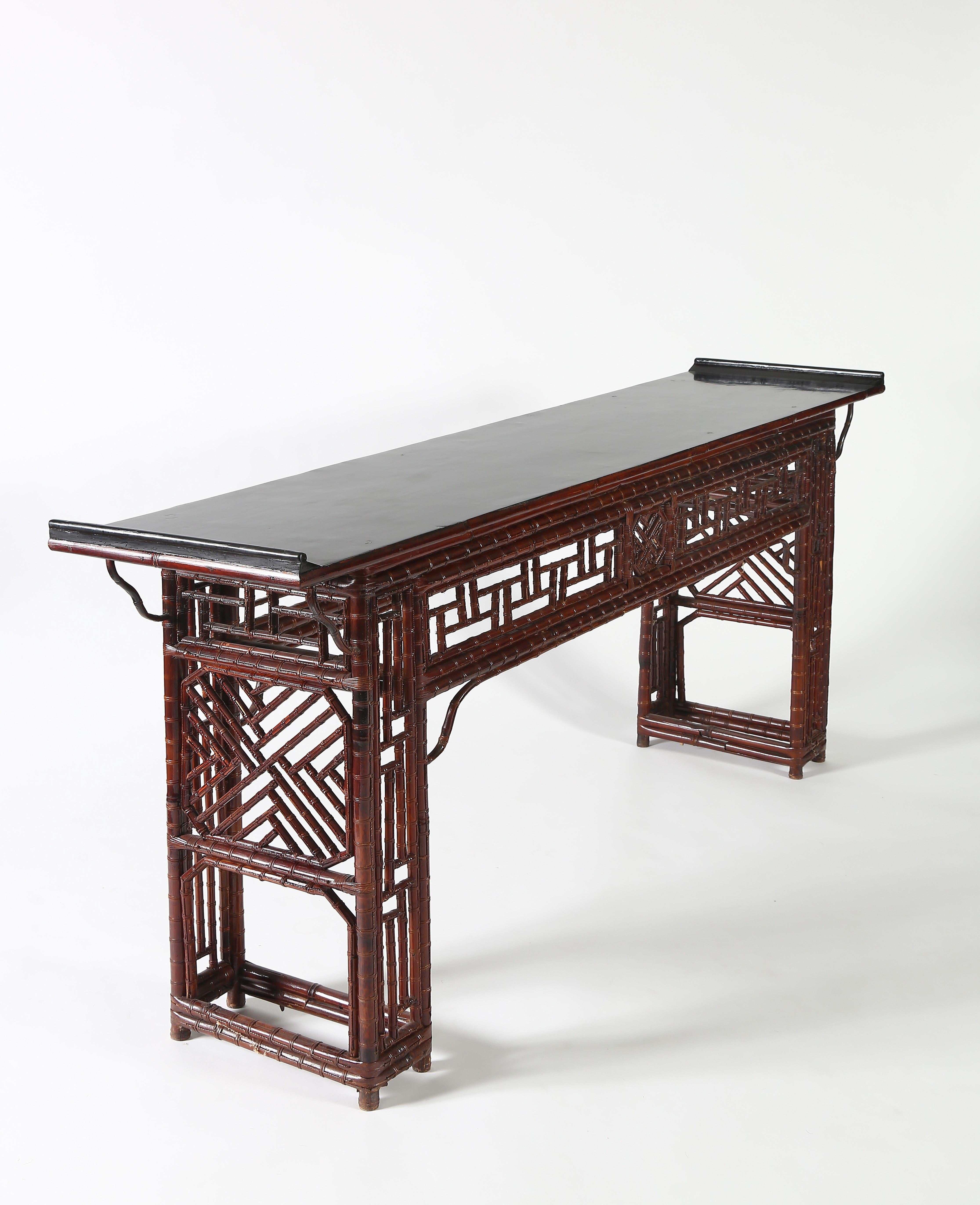 Bamboo Altar Table with Everted Ends 4