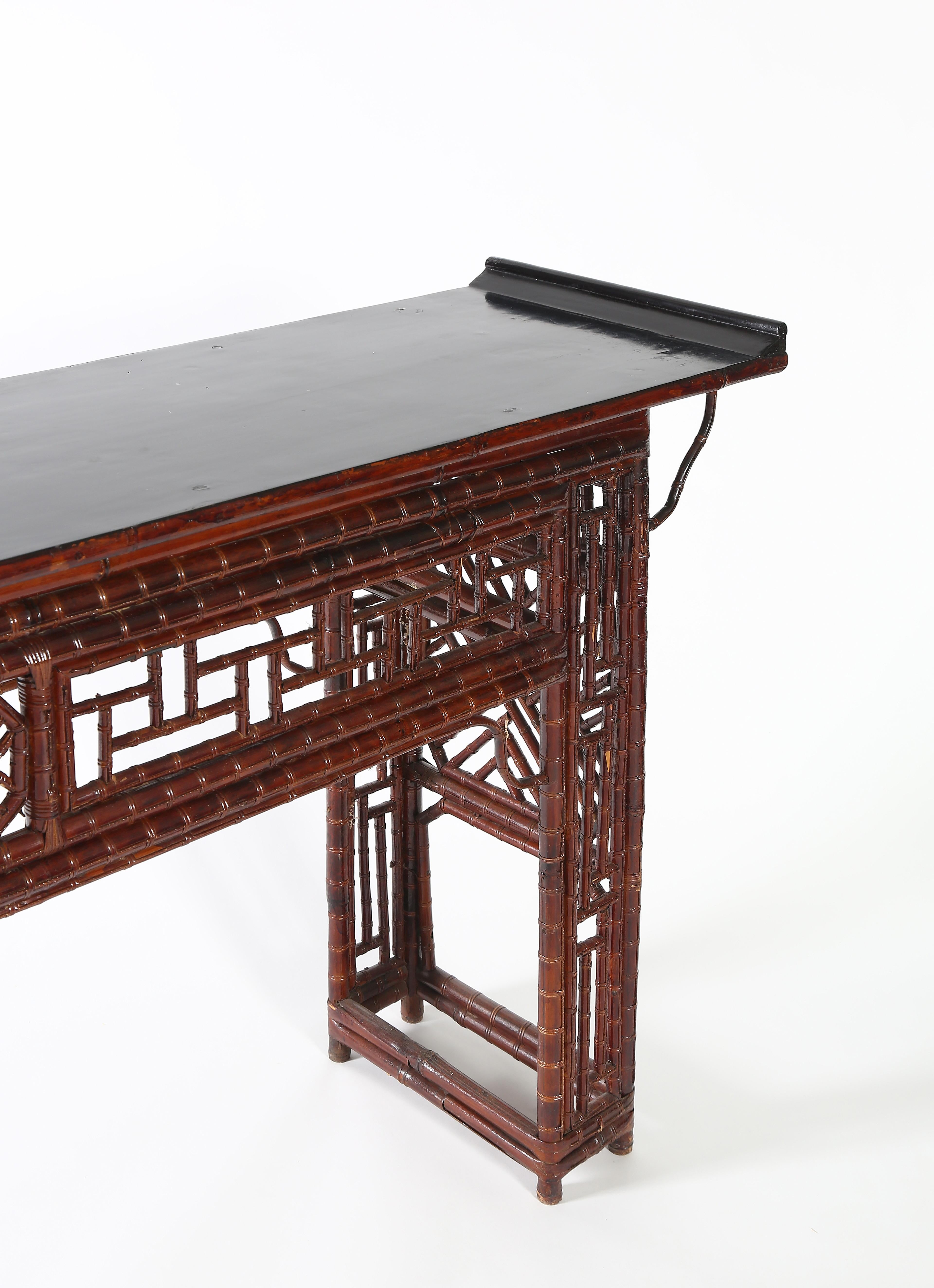 Bamboo Altar Table with Everted Ends 2