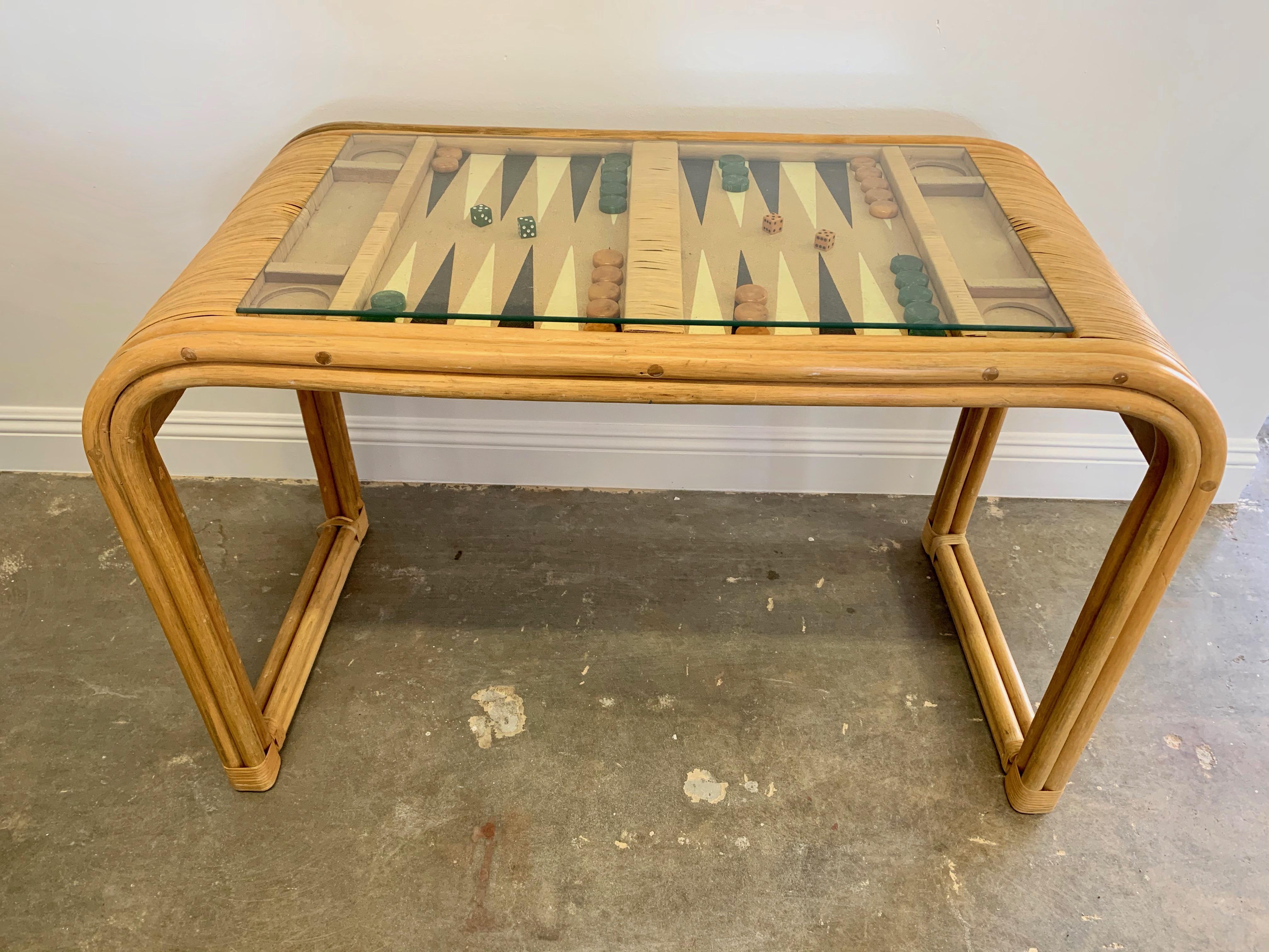 Bamboo and Cork Backgammon Table 5