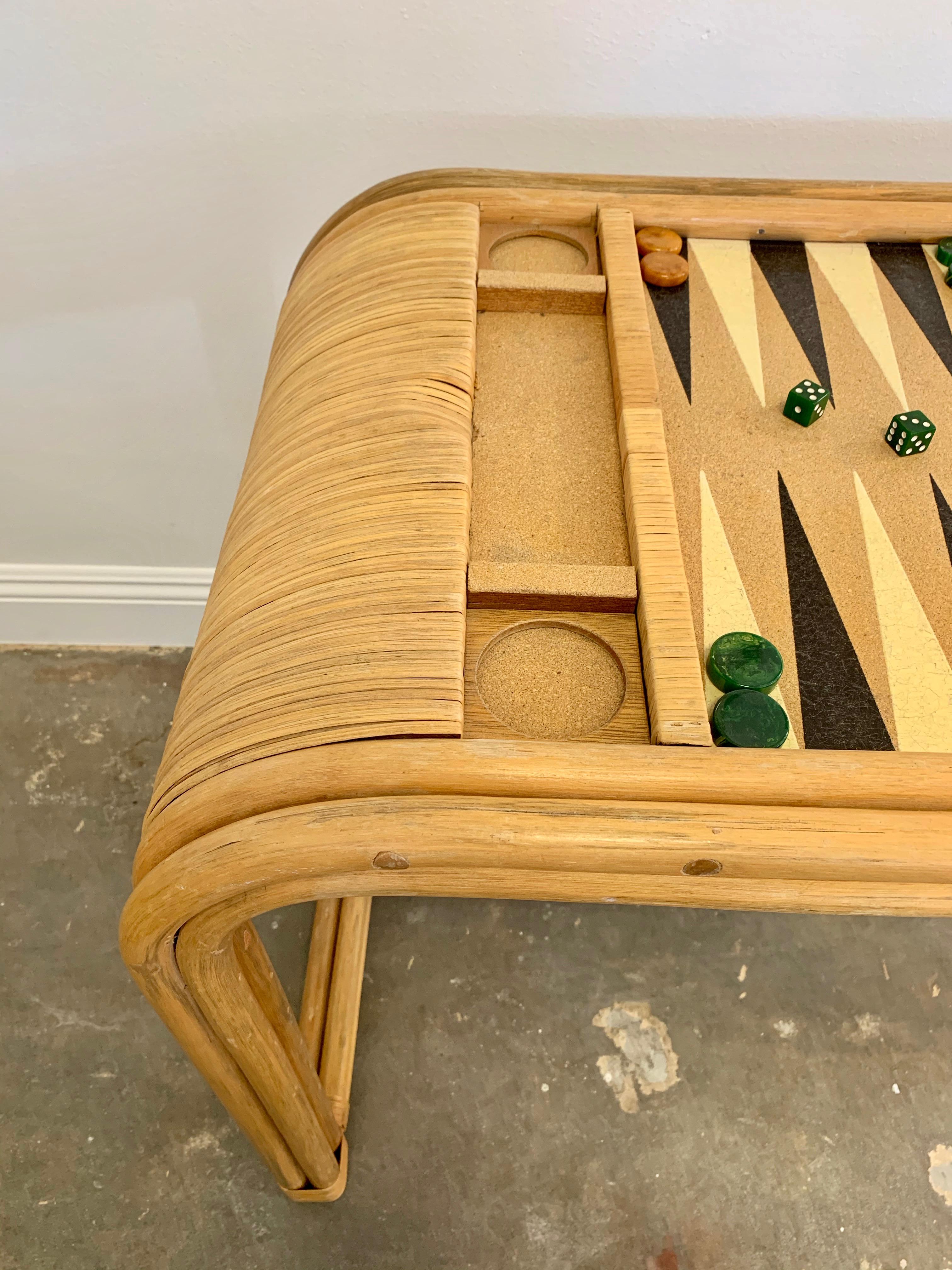 Bamboo and Cork Backgammon Table 2