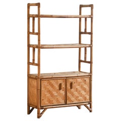Bamboo and pressed bamboo sideboard, 1980
