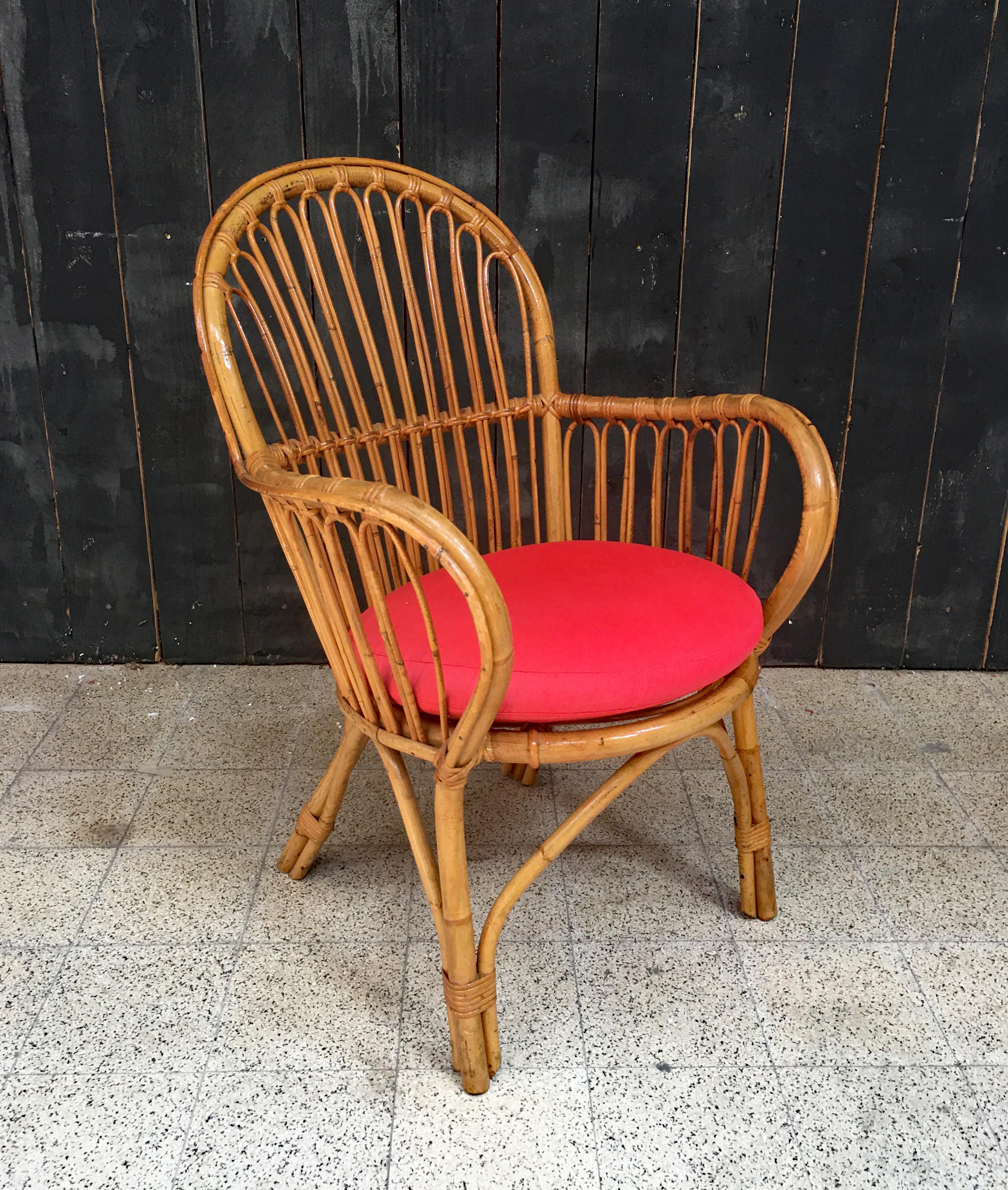 poltrona bambu