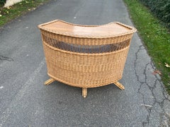 Bar aus Bambus und Rattan, ca. 1960/1970 Guter Zustand