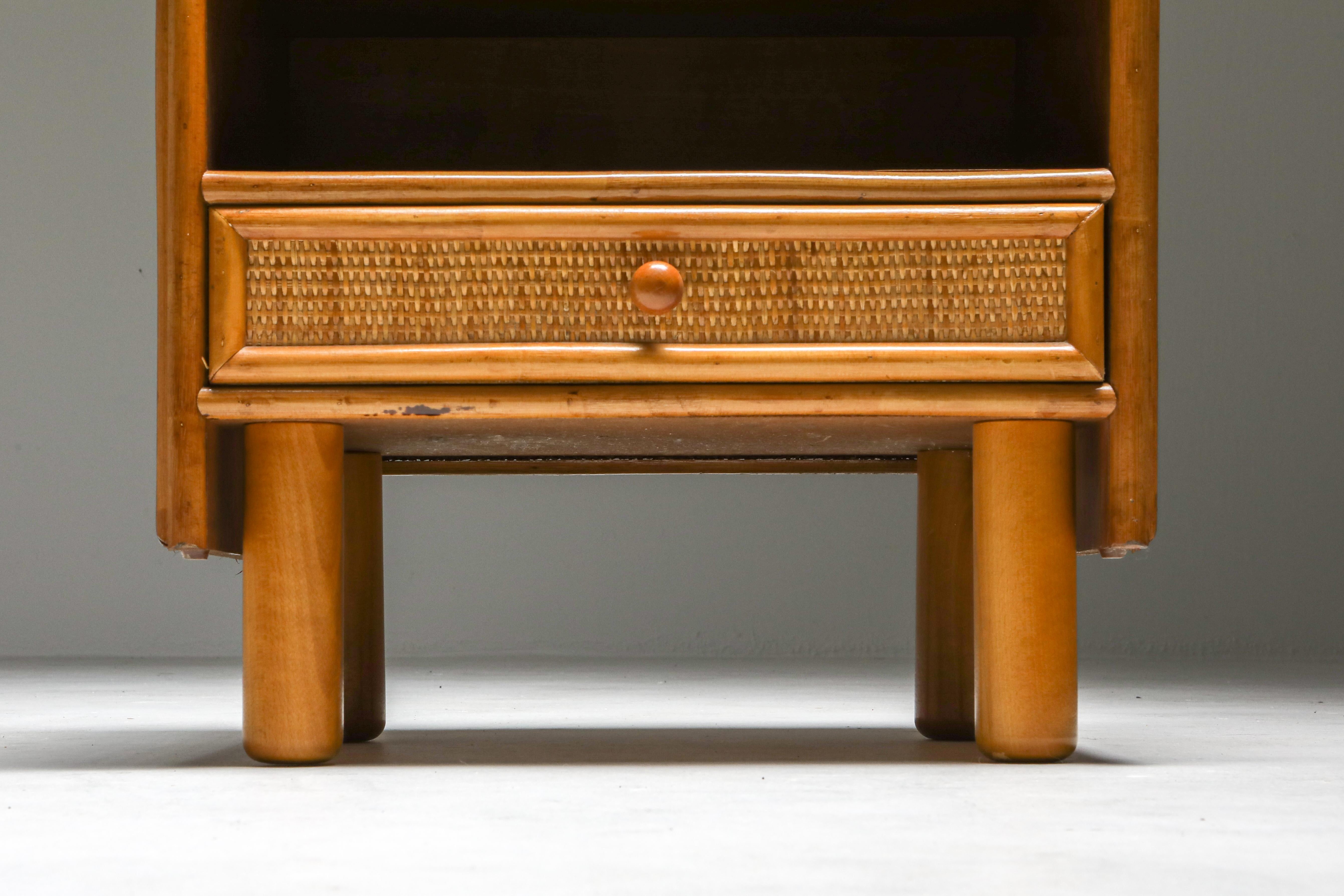 Bamboo and Rattan Bed Side Tables Vivai del Sud 2