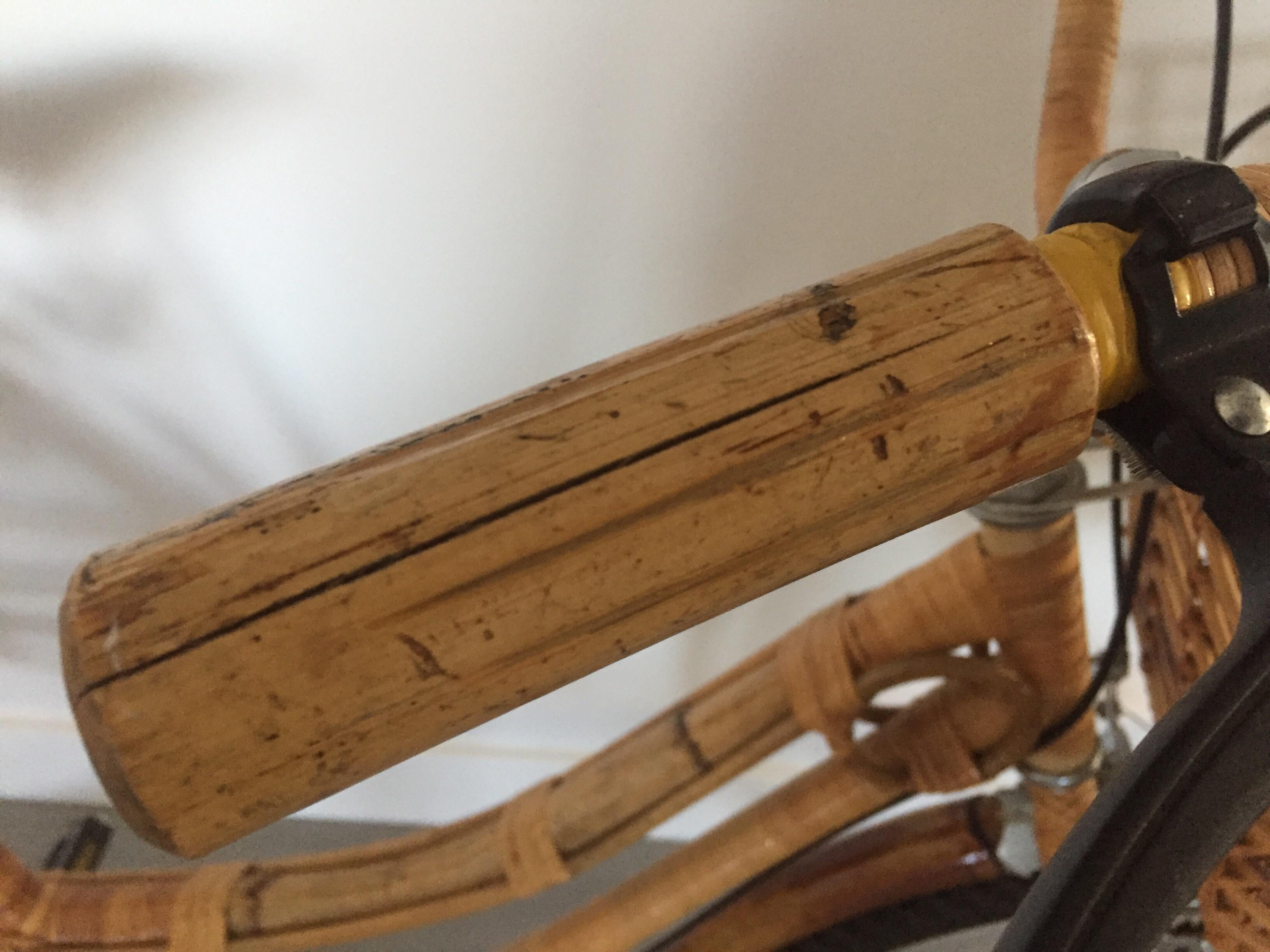 Mid-Century Modern Bamboo and Rattan Bicycle