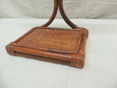 Bambus und Rattan Kampagne Vanity Spiegel mit Tray Stand