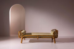 Bamboo and Rattan Daybed by Fratelli Castano, Italy, 1960s