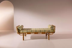 Bamboo and rattan daybed, Italy, 1960s