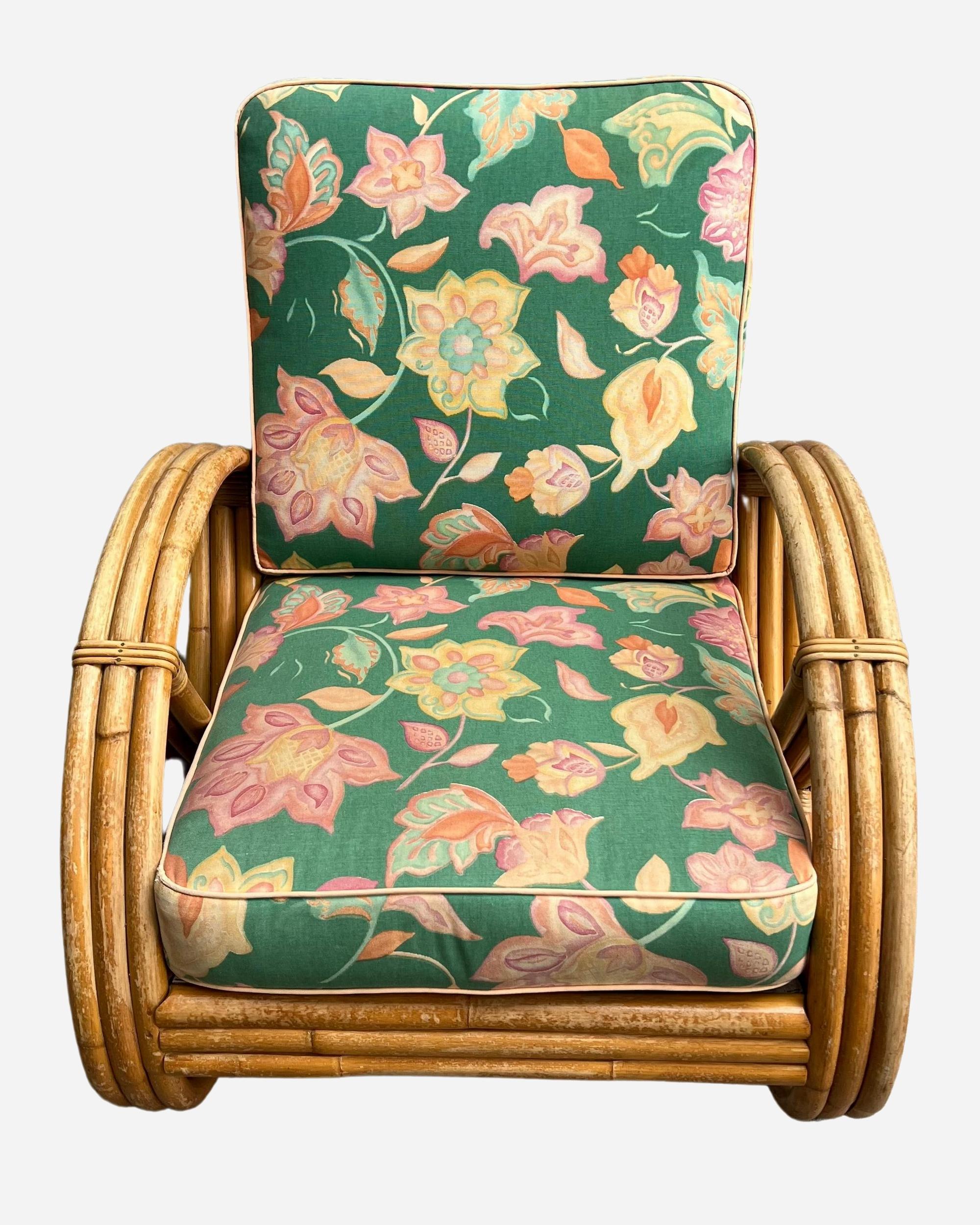 Bamboo and rattan living room furniture, France, 1960 / 1970 For Sale 2
