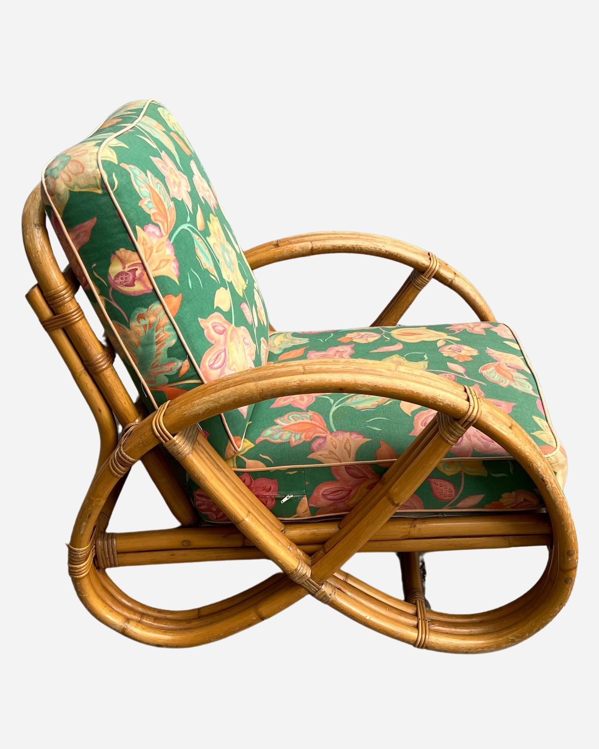 Bamboo and rattan living room furniture, France, 1960 / 1970 For Sale 3