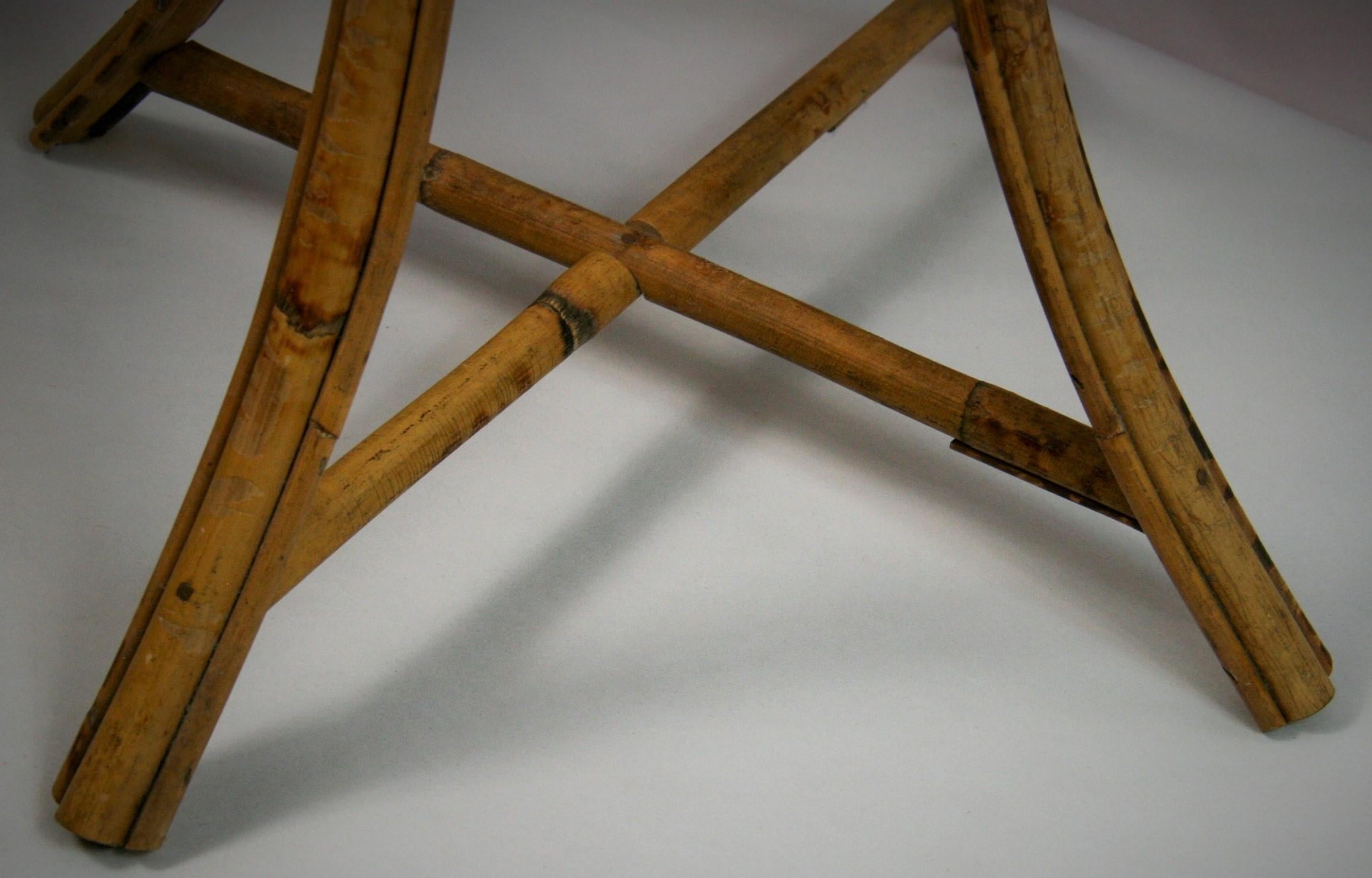 Bamboo and Rattan Plant Stand /Pedestal 2