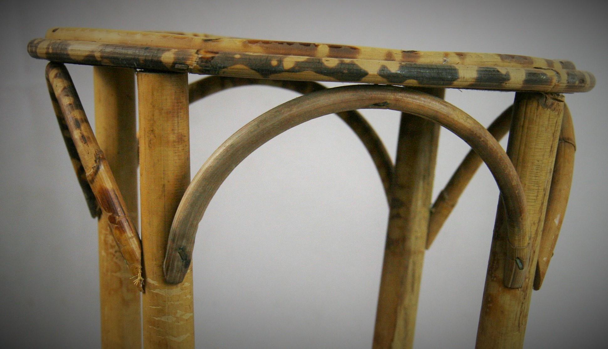 Bamboo and Rattan Plant Stand /Pedestal 3